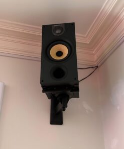 VideoSecu One Pair of Side Clamping Bookshelf Speaker Mounting Bracket with Swivel and Tilt for Large Surrounding Sound Speakers MS56B 3LH 59 61pd6pphYBL