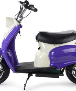 Alternative view of MotoTec 24v Electric Moped Purple
