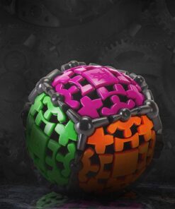 Project Genius Gear Ball by Mefferts- Speed Cube, 3x3 Speed Cube, One-Player Games, Brain Teasers, Multi-Color, Puzzle Cube, Gift for Children, Gift for Teen Boy, 3x3, Geared Cube 20 61pfhxILz5L