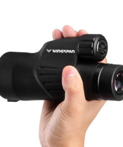 Wingspan Optics Explorer High Powered 12X50 Monocular. Bright and Clear. Single Hand Focus. Waterproof. Fog Proof. For Bird Watching, or Watching Wildlife. Daytime Use. Formerly Polaris Optics 30 61pgMQ3Hy1L