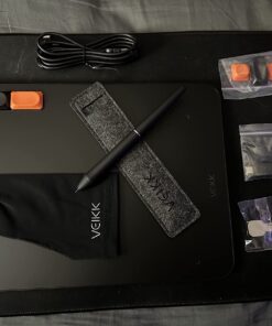 Graphics Drawing Tablet VEIKK Voila L Drawing Pad 10X6 inch,with 4 Customized Keyboard Hot Keys,8192 Levels Battery-Free Stylus Pen,Compatible with PC/Android/Mac/Windows/Linux/Chrome 10*6 inch 46 61pi0feEJVL