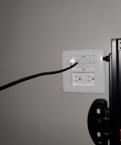 Bryant Electric RR1512W 2-Gang Recessed TV Connection Outlet Plate with 15 Amp 125V Tamper-Resistant Duplex Receptacle with One Pass-Thru Opening, White 1-Pass-Thru Opening 36 61pigVZWUJL