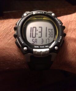 Timex Men's TW5M03400 Ironman Classic 100 Full-Size Black/Yellow 43 61piigXf8lL