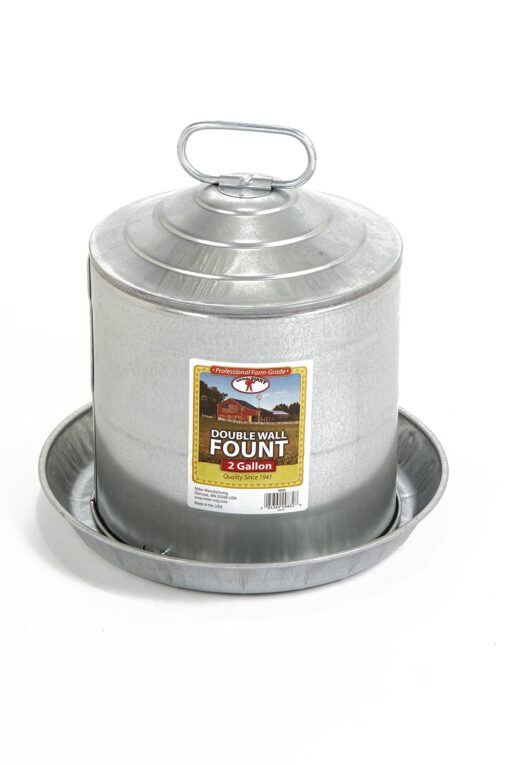 LITTLE GIANT Galvanized Double Wall Founts 3 Gallon