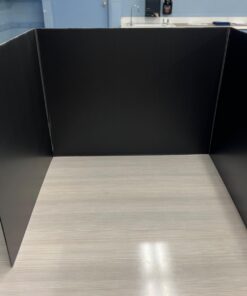 22-Pack Desk Dividers for Students - Durable & Waterproof Plastic Study Carrel Divider, Classroom Folders Teacher Supplies, Easy-to-Clean Plastic Privacy Shield Folder Boards for Student Desks, Black 22 20 61pj6zqMXpL