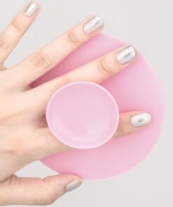 fantcen Make-up-Pinsel von Silikon Pinsel Reinigung Matte Pinsel Scrubber Board Tragbarer Mini Pad für Kosmetik Body Paint Set of 2 (Pink & Grün)… 18 61pjVRQwroL 1