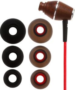 Symphonized XTC 2.0 Earbuds with Mic, Premium Genuine Wood Stereo Earphones, Hand-Made in-Ear Noise-isolating Headphones with Tangle-Free Innovative Shield Technology Cable (Lava Red) 11 61pjVVbFmVL