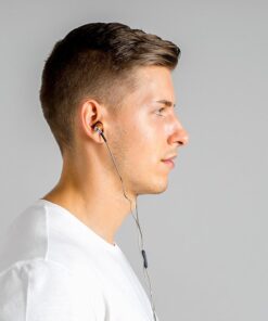 Symphonized NRG 2.0 Wood Earbuds Wired, in Ear Headphones with Microphone for Computer & Laptop, Noise Isolating Earphones for Cell Phone, Ear Buds with Booming Bass (Orange) Orange 19 61pkHqjsX8L