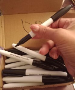 Amazon Basics Fine Point Tip Permanent Markers, Black, 24-Pack 24 Pack 30 61pkhMVn0FL
