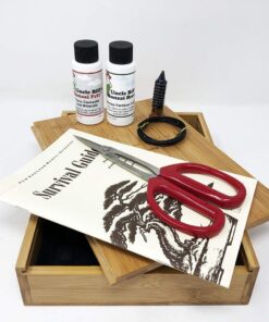 Alternative view of Tinyroots Starter Bonsai Tool Kit - Survival Guide + Set Includes: Butterfly Pruning Shears, Bottle Uncle Bill's Fertilizer, 2 Ounce Frit, Aluminum Wire, Genuine Chinese Mud Figurine - Bamboo Case