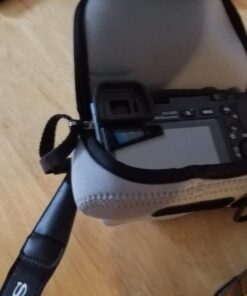 MegaGear MG064 Ultra Light Neoprene Camera Case Compatible with Sony Alpha A6400, A6500, A6300, A6000 (16-50 mm)-Gray (Model: MG065) Gray 35 61pnF8oF30L