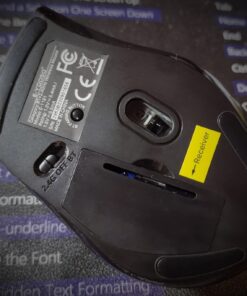 E-YOOSO Bluetooth Wireless Mouse, 3 Modes Bluetooth 5.0 & 3.0 Mouse 2.4GHz Ergonomic Wireless Optical Mouse with USB Nano Receiver, 5 Adjustable DPI Levels, 6 Buttons for Laptop, MacBook, iPad, PC Black(Bluetooth+Wireless) 60 61pnPXFzGmL