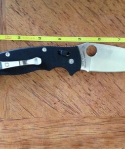 Spyderco Manix 2 XL Folding Knife - Black G-10 Handle with PlainEdge, Full-Flat Grind, CPM S30V Steel Blade and Ball Bearing 75 61poFob3fWL