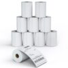 MFLABEL 10 Rolls 4x6 Direct Thermal Blank Shipping Labels for Thermal Printer Shipping Labels with Perforated 250 Labels/ Rolls 14 61ppDaSIceL