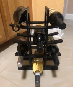 Oceanstar 12-Bottle Bamboo Wine Rack, Dark Espresso 24 61ppJdE71BL