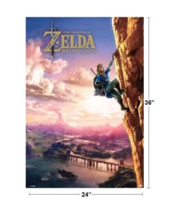 Pyramid America The Legend of Zelda Nintendo Game 24x36 Poster Art Print - Iconic Breath of the Wild Game Art for Fans, Room Decor, Office Decor & Aesthetic Room Decor 8 61ppUkG7G0L