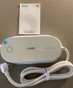 Anker 647 Charging Station (100W), 10-in-1 Power Strip with 6 AC, 1 USB-A, 1 USB-C, 2 Retractable USB C Cables (3ft), 5ft Extension Cord,Power Delivery for Conference Rooms, Desktop Accessory 45 61ppmObZSWL