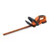 BLACK+DECKER 20V MAX Cordless Hedge Trimmer, 22 Inch Steel Blade, Reduced Vibration, Battery and Charger Included (LHT2220), Orange 19 61pq5Yhk0RL