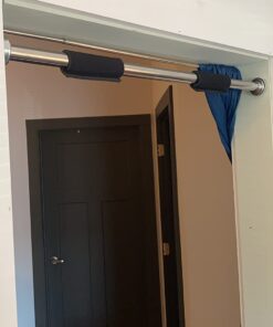JFIT Deluxe Pull-Up, Chin-Up, and Heavy Duty Bars with Padded Grips - Doorway or Wall Mount Assembly Options Available 40" Deluxe Pull-Up Bar 29 61prYEB6hcL