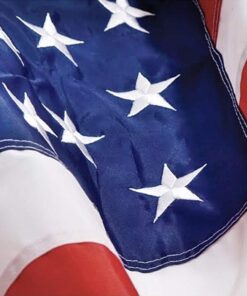American Flag 5x8 Outdoor by Grace Alley, Embroidered Stars and Sewn Stripes, Heavy Duty, Hand Made and All Weather Fade Resistant - Long Lasting Nylon & Brass Grommets for High Wind Durability, 100% Made in USA 25 61pscem33tS