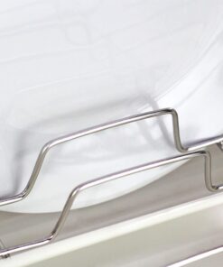 Neat-O Stainless Steel Rustproof Dish Drying Rack with Cutlery Holder and Board 22 61psfk BQHL