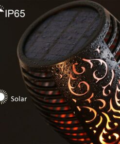 Walensee Solar Lights Outdoor Upgraded 43"(4 PACK) 96 LED Waterproof Flickering Flames Torch Lights Outdoor Solar Spotlights Landscape Decoration Lighting Dusk to Dawn Auto On/Off Security Torch Light 27 61pszcbvL