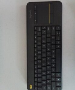 Logitech K400 Plus Wireless Touch With Easy Media Control and Built-in Touchpad, HTPC Keyboard for PC-connected TV, Windows, Android, Chrome OS, Laptop, Tablet - Black Floral 47 61puF2Ore5L