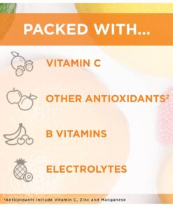 Emergen-C 1000mg Vitamin C Powder for Daily Immune Support Caffeine Free Vitamin C Supplements with Zinc and Manganese, B Vitamins and Electrolytes, Super Orange Flavor - 30 Count 30 Count (Pack of 1) 27 61pveJmjNL