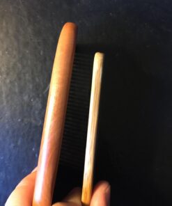 Hair Comb - Wood with Anti-Static & No Snag Handmade Brush for Beard, Head Hair, Mustache with Design in Gift Box 38 61pzQ7shqYL 1