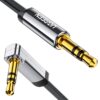 UGREEN 3.5mm Audio Cable Stereo Aux Cord 90 Degree Right Angle Aux Cable Compatible with Beats iPhone iPod iPad Tablets Speakers 24K Gold Plated Male to Male Black 6FT 9 61pzbMogApL
