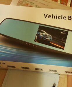 Car DVR Rear View Mirror Video Recroder 4.3" inch Back Up Car Camera Dual Lens Cam Night Vision Front and Rear Backup Reverse Security for Car 29 61pzsf7IRtL