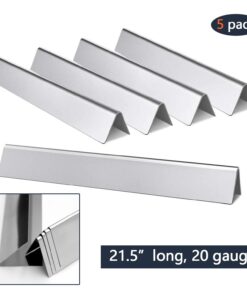 Hongso 7535 21.5 Inch Flavorizer Bars Heat Plate Replacement for Weber Spirit E-210 Spirit 200 Series (with Side Mounted Control Panel), Genesis Silver A, Spirit 500 7534 65902 Stainless Steel 11 61q0CUEViuL