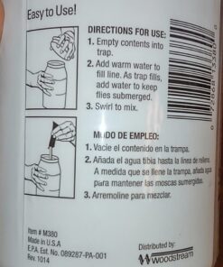 TERRO T380 Outdoor Reusable Fly Magnet Fly Trap - Poison Free Fly Killer and Trap with Bait 51 61q0x2vNWL