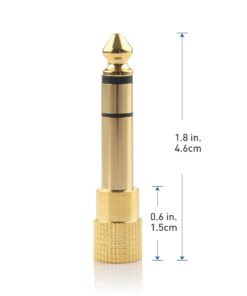 Cable Matters 5-Pack 1/4 to 1/8 Headphone Adapter, 6.35mm to 3.5mm Adapter Male to Female, Gold Plated Stereo Headphone 3.5mm to 1/4 Adapter 23 61q1FlGzmL