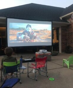 Elite Screens Yard Master 2, 135-INCH Outdoor Projector Screen with Stand 16:9, 8K 4K Ultra HD Fast Fold Portable Movie Screen Foldable Easy Snap On Cinema Theater, OMS135H2 16:9 Aspect Ratio Front Projection 51 61q1IYqnw8L