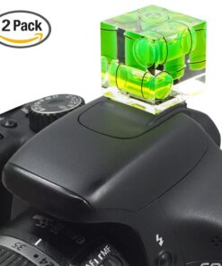 SENHAI Triple 3 Axis Hot Shoe Bubble Spirit Level Compatible Compatible for Canon Nikon Pentax DSLR Camera (2 Pack) 9 61q2 yrRgzL