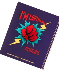 Left-Handed “Super Power” College Ruled Metallic Cover Notebook, Set of 3, Assorted Colors 7 61q3inqZ4L