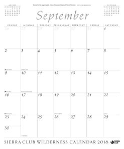 Sierra Club Wilderness Calendar 2018 8 61q4BjH1GeL