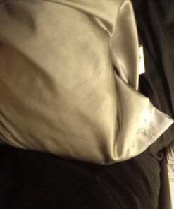 Bedsure Satin Pillowcase for Hair and Skin Queen - Silver Grey Silky Pillowcase 20x30 Inches - Set of 2 with Envelope Closure, Similar to Silk Pillow Cases, Gifts for Women Men 04 - Silver Grey Queen (20" x 30") 30 61q6VotBnRL