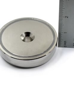 Neodymium Cup Magnet 405 lb Pulling Power Super Powerful, 0.7 x 2.95" Diameter - Magnetic Round Base One Pack, Magnetic Assembly | Fishing Magnet (Cup Magnet 7) Cup Magnet 7 20 61q7fB5AAHL