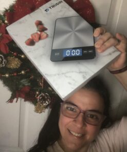 【NASA-Grade】33lb Food Kitchen Digital Scale,【Bread Meat Cookies Measures Precisely】Weight Grams and Ounces for Baking Cooking,1g/0.1oz Precise Graduation,304 Stainless Steel,Waterproof Tempered Glass 51 61qB1buXT L