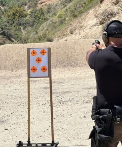 EasyShot Shooting Target Stickers-Adhesive Gun Targets for Shooting Targets for Rifle, Pistol, Air Pellet, Airsoft Guns Sticker BB Targets for Range Practice 4 Inch Orange Target Stickers 200pcs 13 61qBKwlZCzL