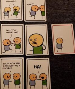 Joking Hazard by Cyanide & Happiness - a funny comic building party game for 3-10 players, great for game night White 42 61qDmM2YfAL