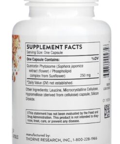 Thorne Quercetin Phytosome - Exclusive Phytosome Complex for Immune Health, Respiratory Support, and Seasonal Allergy Relief - 60 Capsules 9 61qELrKpAL