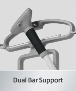 SALAV GS45-DJ Professional Upright Garment Steamer with Roll Wheels, Retractable Power Cord, Multi-Function Extra Wide Hanger, Foot Pedal Step On Control, Hanger Clips, Pants Press, Fabric Brush, & Mini Ironing Paddle, 1500 watts, Silver 31 61qEo3piyL