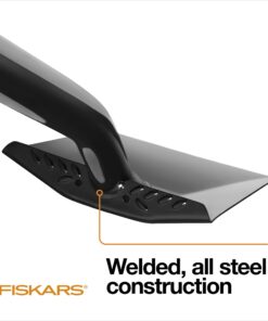 Fiskars Square Garden Spade Shovel - 46" - Steel Flat Shovel with D-Handle - Garden Tool for Digging, Lawn Edging, Pruning - Heavy Duty Weed Puller Tool - Black/Orange 27 61qExboyIJL