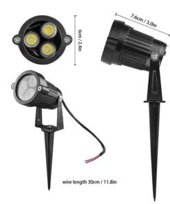 LemonBest 2pcs LED Landscape Garden Wall Yard Path Pond Flood Spot Light Outdoor IP65 Decorative Lamp Cool White 12V 28 61qHGJXK77L