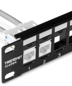 TRENDnet Cat6 Keystone Jack, 25-Pack Bundle, 90° Angle Termination, Compatible With Cat5, Cat5e, Cat6 Cabling, Color-Coded Labeling, Gold-Plated Contacts, Tool-less Design, White, TC-K25C6 22 61qHZL7jk4L