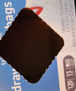 Amazon Basics Tall Kitchen Drawstring Trash Bags, 13 Gallon, Unscented, 200 Count (Previously Solimo) 200 Count (Pack of 1) 24 61qIq2f0NFL