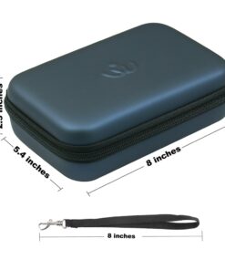 Comecase Hard Case for Apple Pencil, Magic Mouse 2 and 1, for Magsafe Power Adapter, for BeatsX Earphone, for Airpod, Magnetic Charging Cable, Electronics Accessories Organizer Storage Bag - Blue 28 61qIznbbw9L